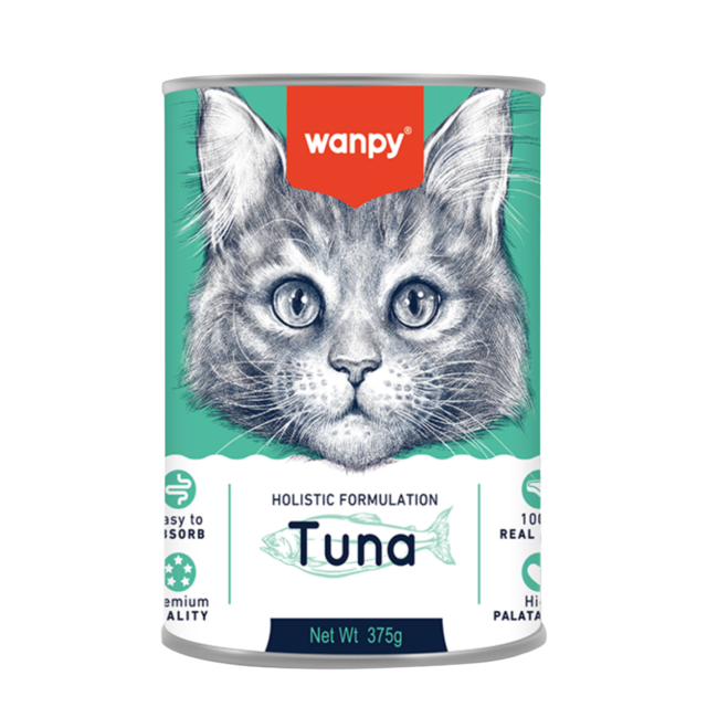 Wanpy Holistic Adult Tuna Canned Wet Cat Food - Product Image