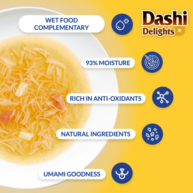 Inaba Dashi Delights Delicate Flakes Chicken & Tuna Wet Cat Food - Product Image 3