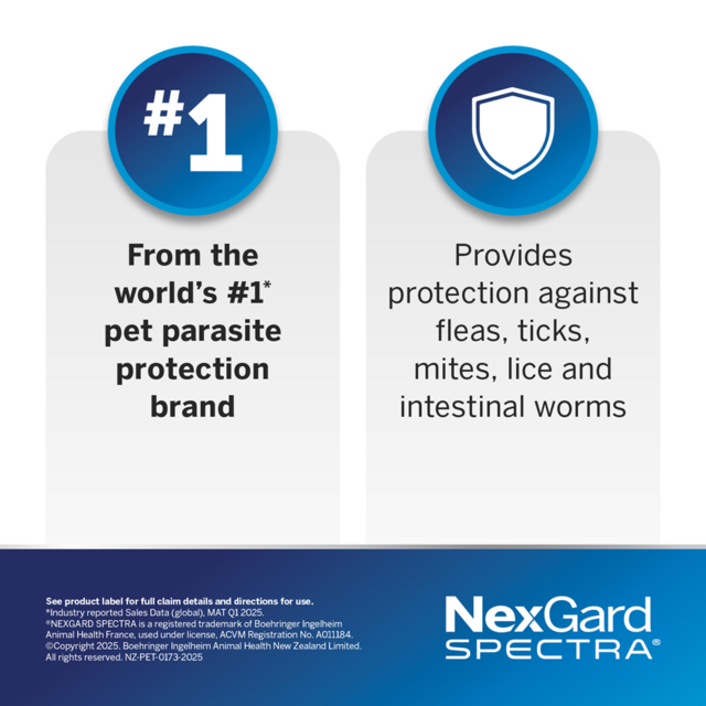 NexGard Spectra Flea Tick & Worm Treatment Chew for Dogs - Product Image 4