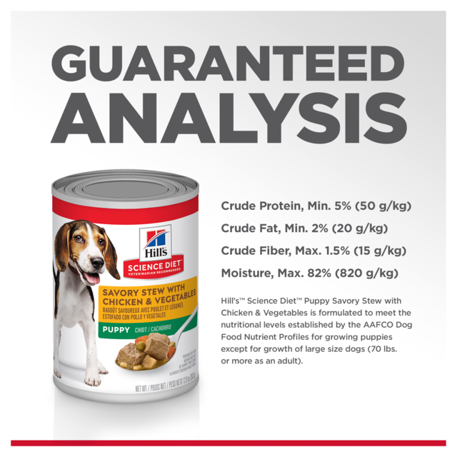 Hill's Science Diet Puppy Savory Stew with Chicken & Vegetables Wet Dog Food - Product Image 5