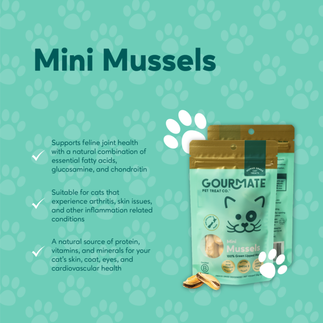 Gourmate Pet Treat Co. Mini Mussels Cat Treats - Product Image 4