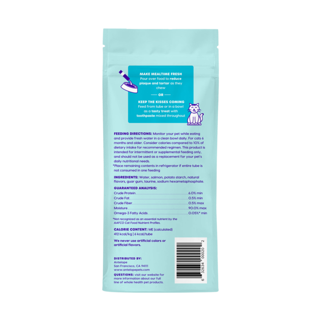 Ark Naturals Kiss Me-Ow Lickable Dental Salmon Cat Treats - Product Image 1