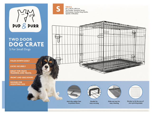 Pup & Purr Double Door Dog Crate with Divider - Product Image 7
