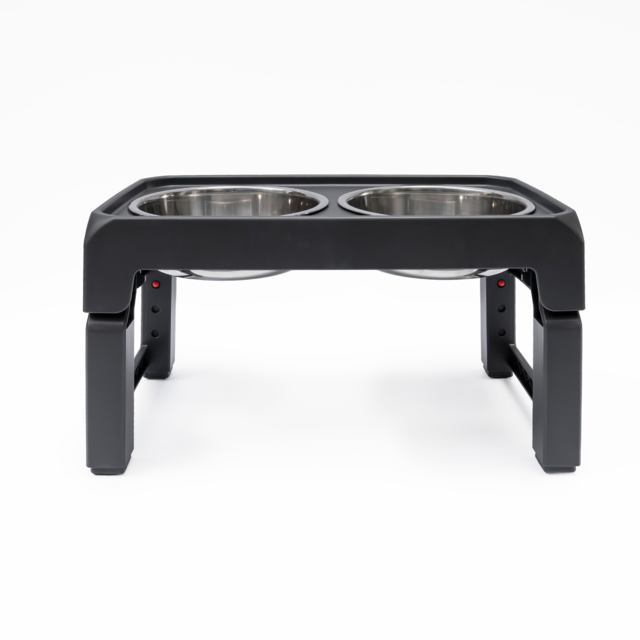 Pup & Purr Elevated Adjustable Double Pet Bowl - Product Image