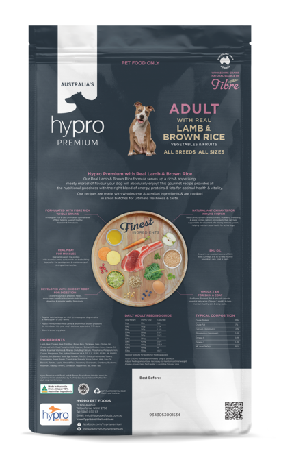 Hypro Premium Wholesome Grains Adult Lamb & Brown Rice Dry Dog Food - Product Image 8