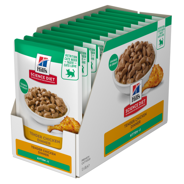 Hill's Science Diet Kitten Chicken in Gravy Wet Cat Food - Product Image 3