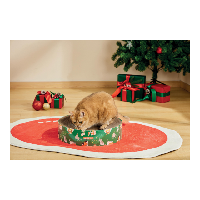 M-PETS Christmas Frosty Mix Cardboard Cat Scratcher - Product Image 4