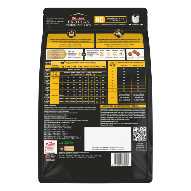 PRO PLAN Veterinary Diet Canine NC Neurocare Dry Dog Food - Product Image 1