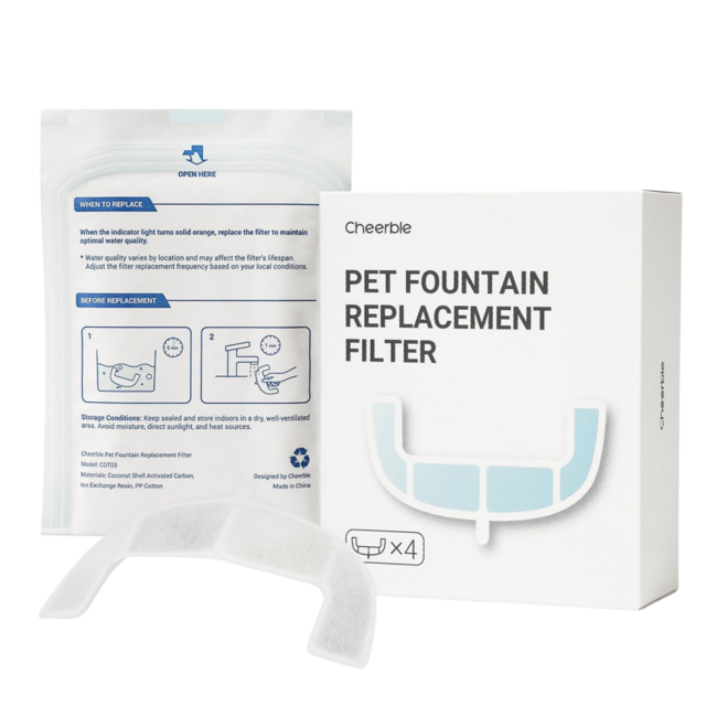 Cheerble E1 Lite Cat and Dog Water Fountain Replacement Filters - Product Image