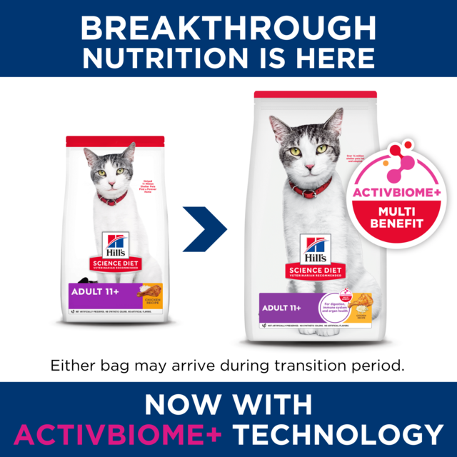 Hill's Science Diet Adult 11+ Senior Dry Cat Food - Product Image 1