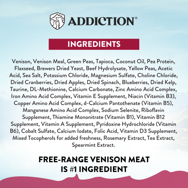 Addiction Grain-Free Viva La Venison Sensitive Care Small Breed Dry Dog Food - Product Image 5
