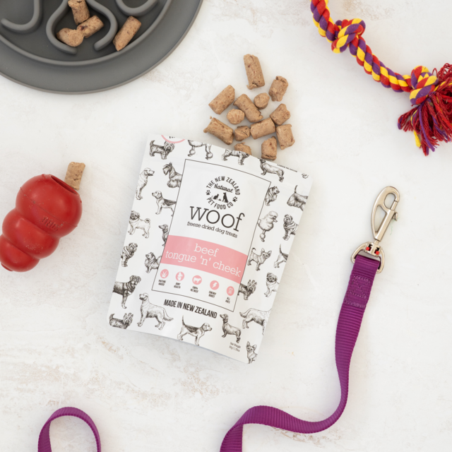 The NZ Natural Pet Food Co Woof Beef Tongue 'n' Cheek Dog Treats - Product Image 2