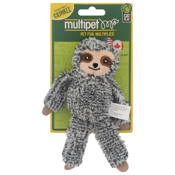 Multipet Sloth Catnip Cat Toy - Product Image