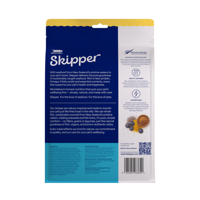 Sealord Skipper Mackerel, Hoki & Salmon Air Dried Dog Food - Product Image 2
