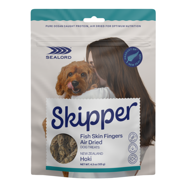 Sealord Skipper Hoki Skin Fingers Air Dried Dog Treats - Product Image