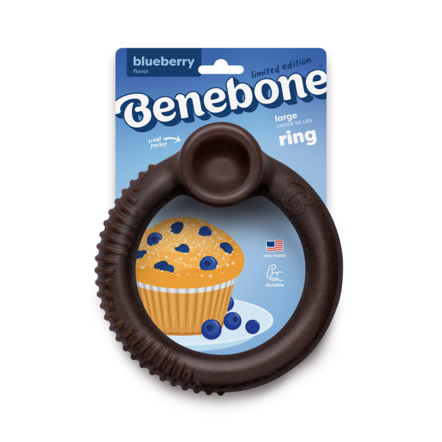 Benebone Blueberry Ring  Dog Chew Toy - Product Image 1
