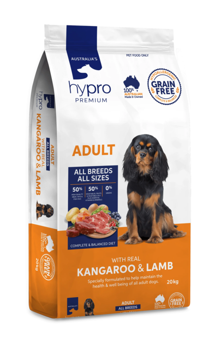 Hypro Premium Grain Free Adult Kangaroo & Lamb Dry Dog Food - Product Image