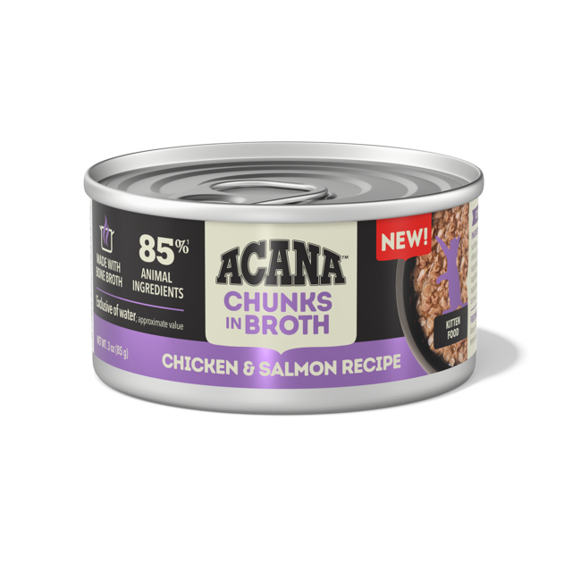 ACANA Kitten Chicken & Salmon Recipe Chunks in Broth Wet Cat Food - Product Image 5