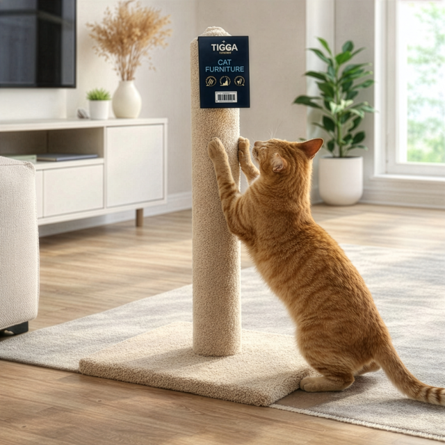 Tigga Carpet Cat Scratch Pole  - Product Image 4