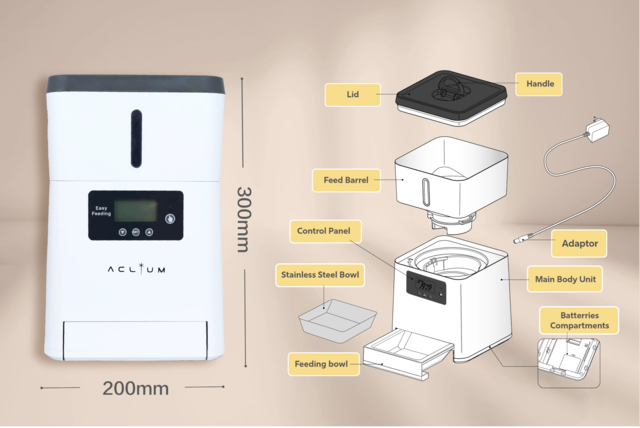 Aclium Air Tight Automatic Cat and Dog Feeder - Product Image 5
