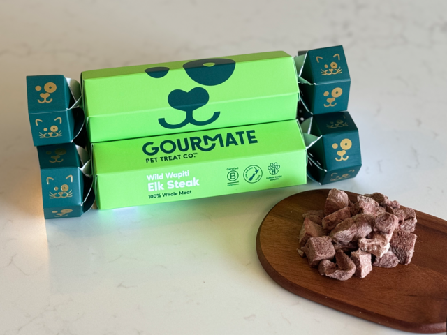 Gourmate Pet Treat Co. Wild Wapiti Elk Steak Cracker Cat & Dog Treat - Product Image 1
