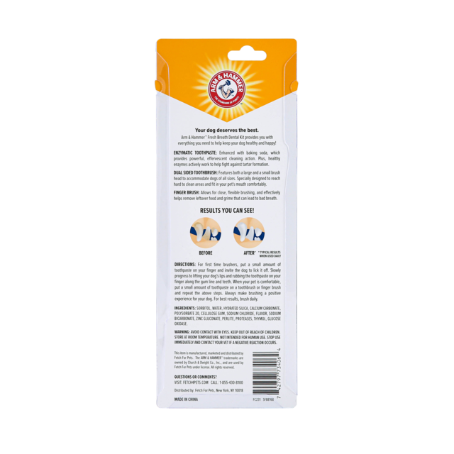 Arm & Hammer Fresh Breath Chicken Dental Kit for Dogs - Product Image 1