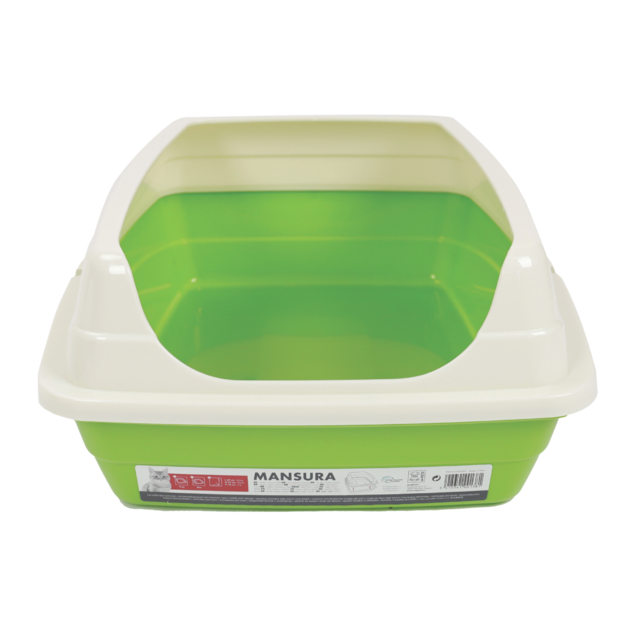 M-PETS Mansura Cat Litter Tray with Rim - Product Image 1