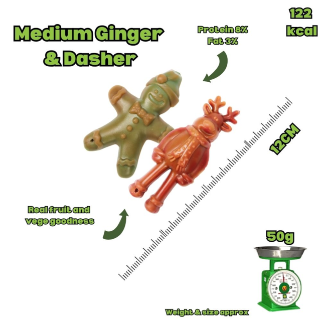 Mak's Patch Reindeer & Gingerbread Man Dog Treats - Product Image 2