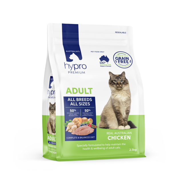 Hypro Premium Grain Free Adult Chicken Dry Cat Food - Product Image