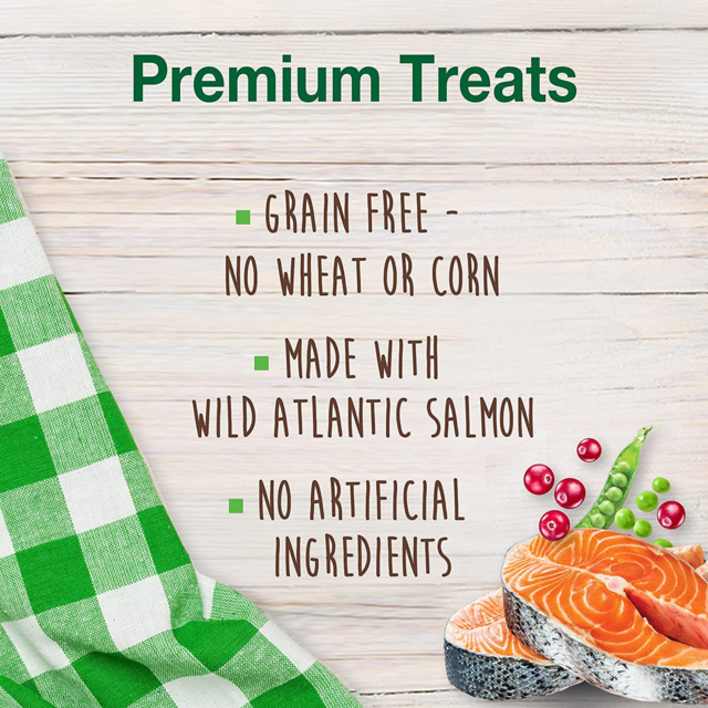 Nylabone Healthy Edibles Biscuits Salmon Dog Treats - Product Image 3