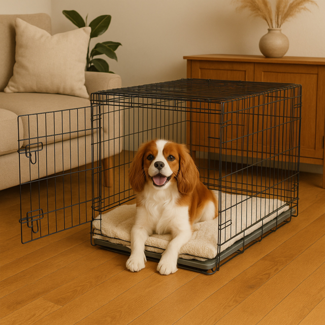 Pup & Purr Double Door Dog Crate with Divider - Product Image 6