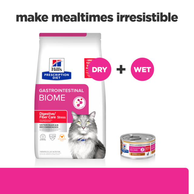 Hill's Prescription Diet Gastrointestinal Biome Stress Dry Cat Food - Product Image 5