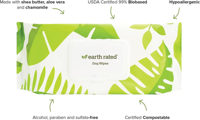 Earth Rated Compostable Dog Wipes - Product Image 3