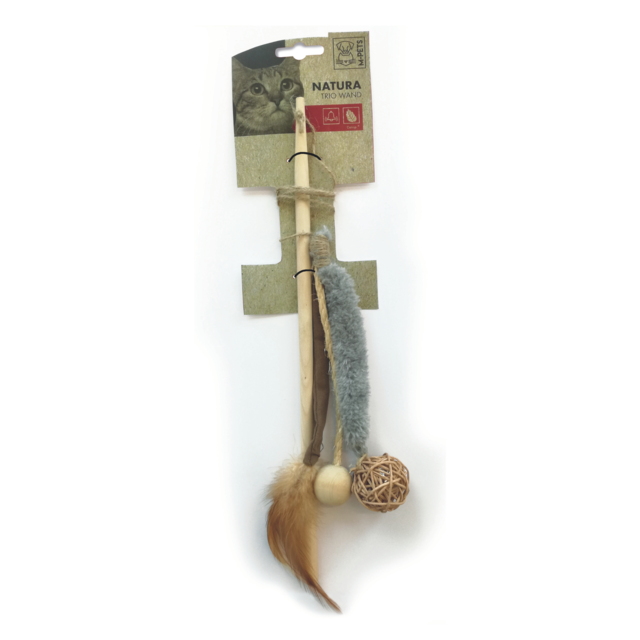 M-PETS Natura Trio Wand Cat Toy - Product Image