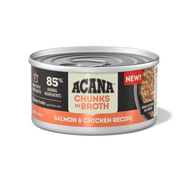 ACANA Salmon & Chicken Recipe Chunks in Broth Wet Cat Food - Product Image
