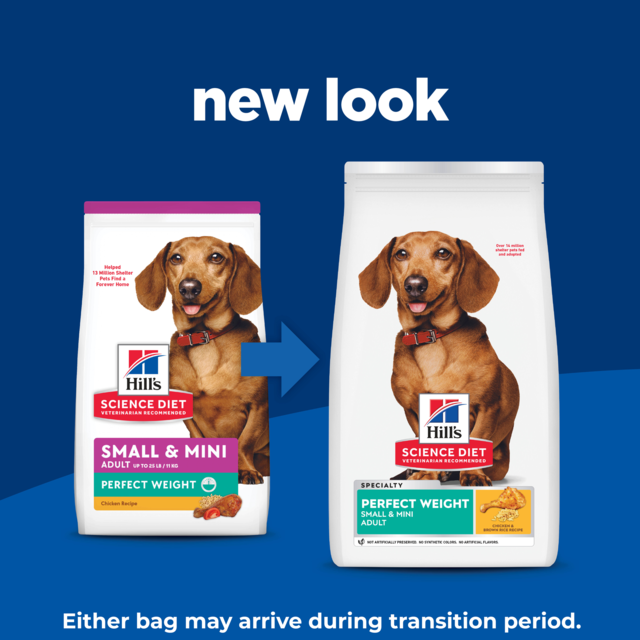 Hill's Science Diet Adult Perfect Weight Small & Mini Dry Dog Food - Product Image