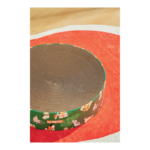 M-PETS Christmas Frosty Mix Cardboard Cat Scratcher - Product Image 1