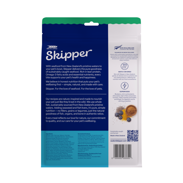 Sealord Skipper Whiting, Hoki & Salmon Air Dried Cat Food - Product Image 2