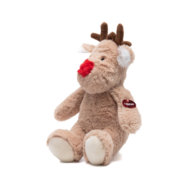 Winter Paws Christmas Reindeer Dog Plush Toy - Product Image 1