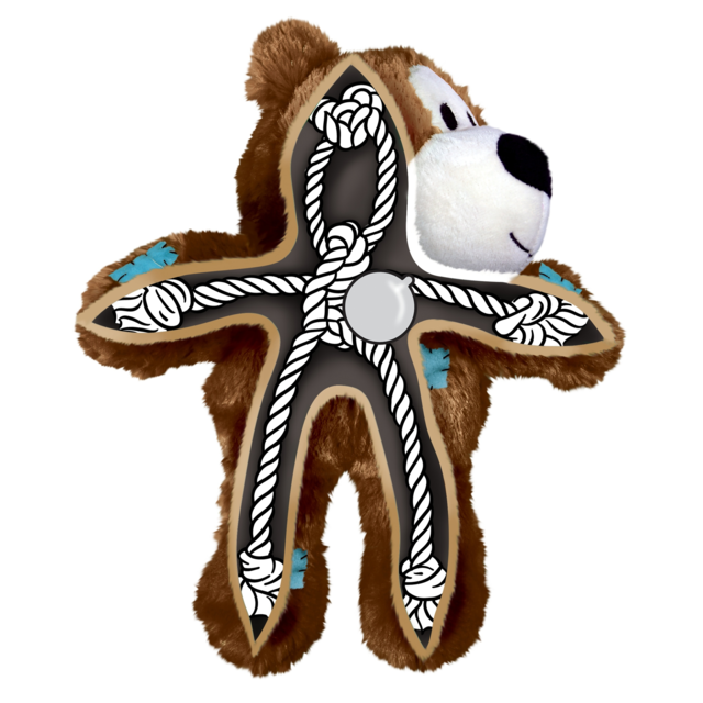 KONG Holiday Wild Knots Red Sweater Bear Dog Toy - Product Image 2
