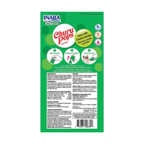 Inaba Churu Pops Tuna & Chicken Cat Treats - Product Image 1