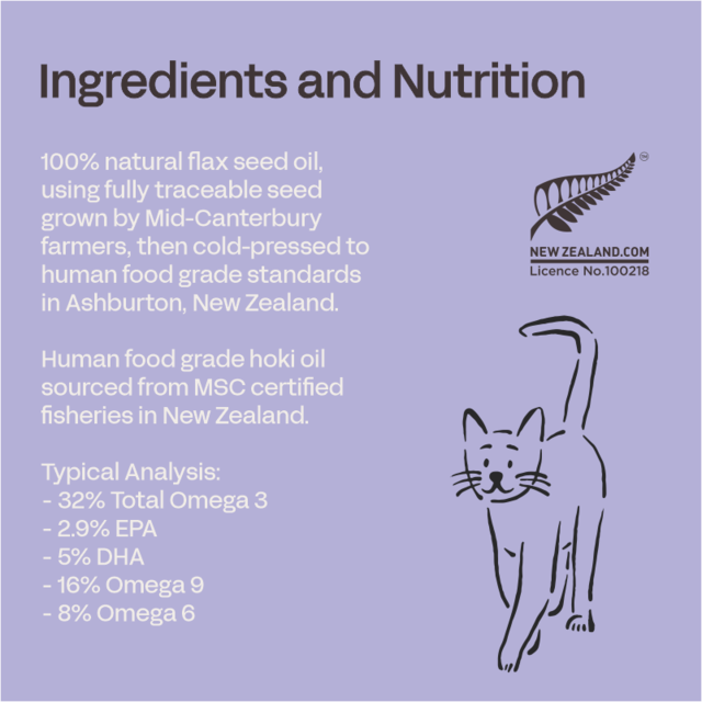 Fourflax Fish & Flax Oil Supplement for Cats - Product Image 2