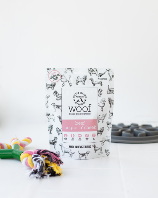The NZ Natural Pet Food Co Woof Beef Tongue 'n' Cheek Dog Treats - Product Image 4