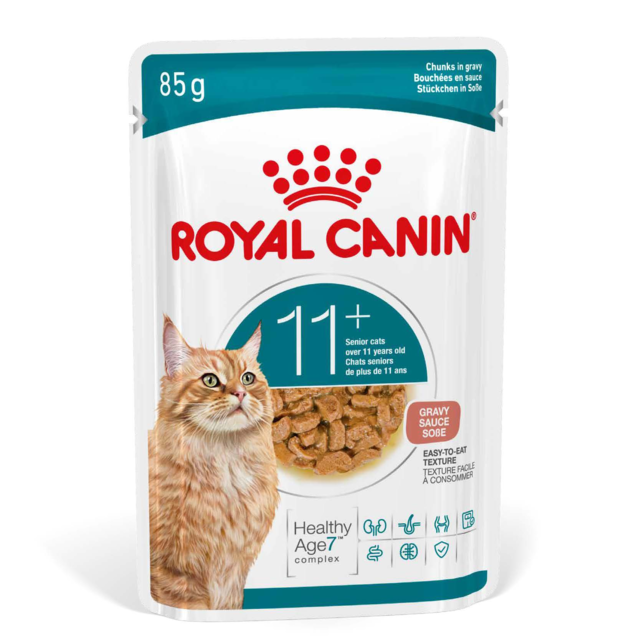 Royal Canin Ageing 11+ in Gravy Senior Wet Cat Food