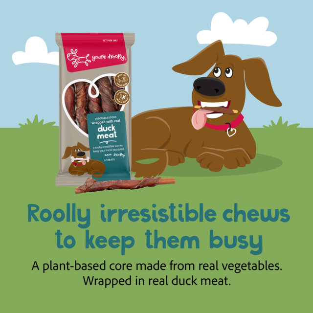 Yours Droolly Duck Wrapped Vegetable Stick Dog Treats - Product Image 2