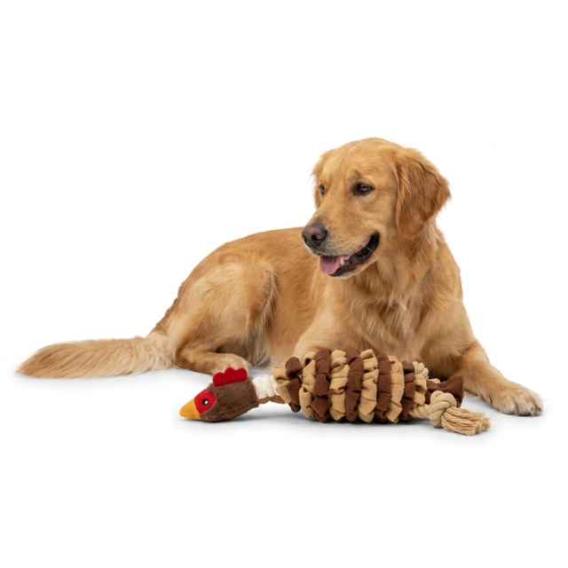 Pup & Purr Plush Snuffle Rooster Dog Plush Toy - Product Image 1