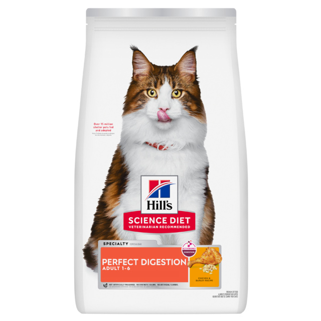 Hill's Science Diet Adult Perfect Digestion Chicken Dry Cat Food - Product Image