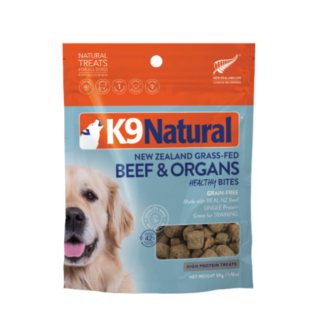 K9 Natural Beef Healthy Bites Freeze Dried Dog Treats - Product Image