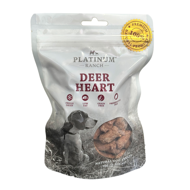 Platinum Ranch Deer Heart Dog Treats - Product Image