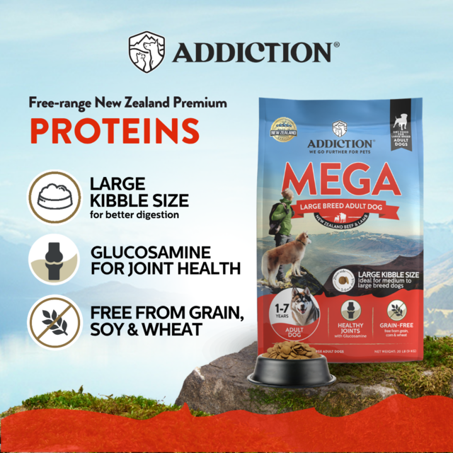 Addiction MEGA Grain-Free Adult Large Breed Beef & Lamb Dry Dog Food - Product Image 3